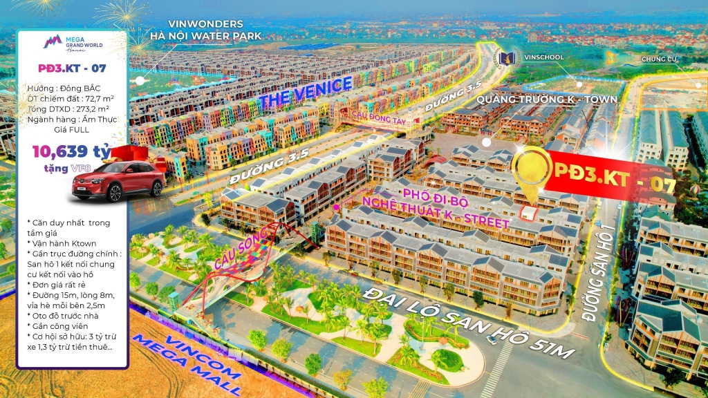 Bảng giá The Venice Grand World Hà Nội