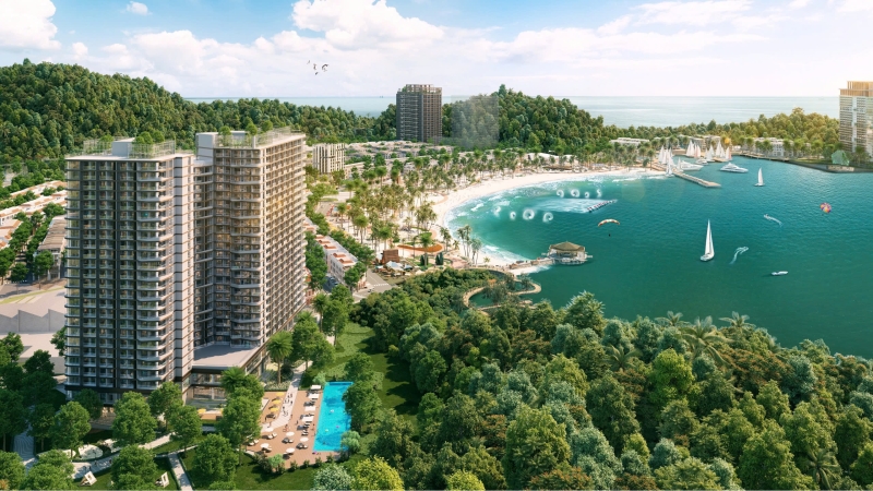 Xanh Island Cát Bà- Sun Group Cát Bà Sun Group Cát Bà hay còn gọi là là Xanh Island Cát Bà là dự án khu đô thị du lịch và nghỉ dưỡng biển đẳng cấp quốc tế do tập đoàn Sun Group làm chủ đầu tư tọa lạc tại thị trấn Cát Bà, huyện Cát Hải, TP. Hải Phòng. Dự án Xanh Island Sun Group Cát Bà có quy mô 49.9ha với 860 căn thấp tầng và 3 toà căn hộ cao tầng, dự án được ví như “tiểu Maldives của châu Á”, biểu tượng của phong cách sống sinh thái, nơi giao thoa giữa thiên nhiên trong lành và cảnh quan biển trời rộng lớn của vịnh Cát Bà.